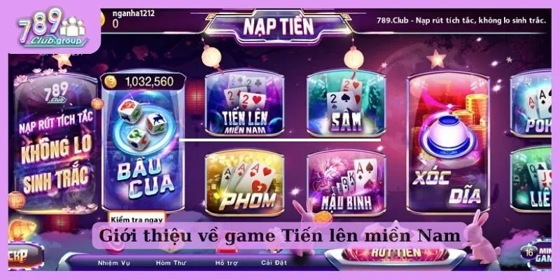 Giới thiệu thông tin game Tiến lên miền Nam