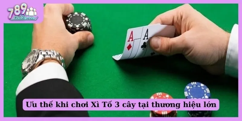 Ưu thế khi chơi Xì Tố 3 cây tại thương hiệu lớn