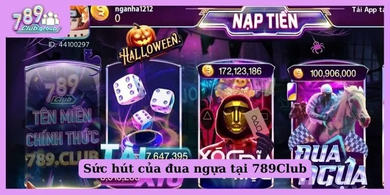 Sức hút của game đua ngựa tại 789Club