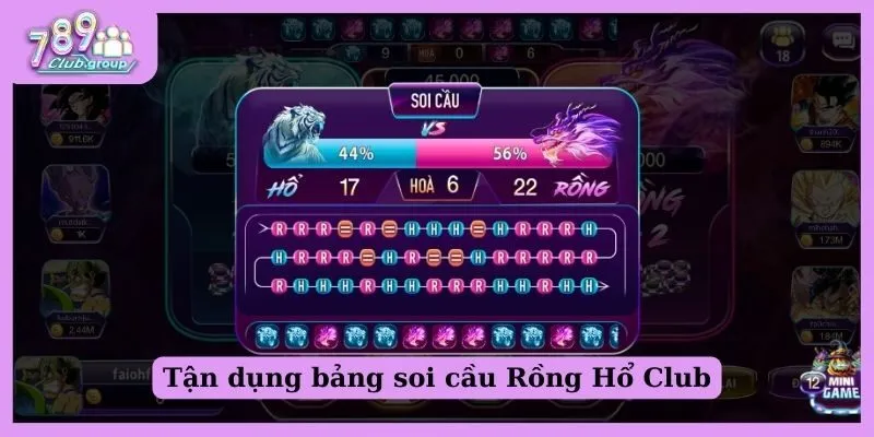 Tận dụng bảng soi cầu khi chơi Rồng Hổ Club