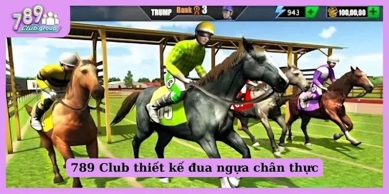 Trò chơi đua ngựa tại 789 Club có đồ họa chân thực